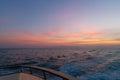 Sunset on a Fishing Boat Royalty Free Stock Photo