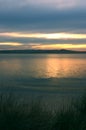 Sunset over Tuggerah lake. Royalty Free Stock Photo