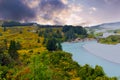 Sunset at Rakaia Gorge