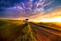 Sunset over Tuscany