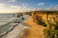 Sunset over The Twelve Apostles in Victoria, Australia Royalty Free Stock Photo