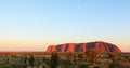 Sunset over Uluru, Ayers Rock Royalty Free Stock Photo