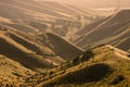 Sunset over valley in Wither Hills