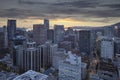 Sunset Over Vancouver BC City Royalty Free Stock Photo