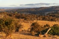 Sunset over the vast landscape of Cape Jervis Royalty Free Stock Photo