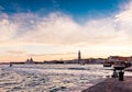 Sunset over Venice Royalty Free Stock Photo