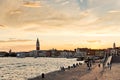 Sunset over Venice Royalty Free Stock Photo