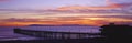 Sunset over Ventura Pier Channel Islands and Pacific Ocean, Ventura, California Royalty Free Stock Photo