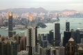 Hong Kong cityscape view at Victoria peak Royalty Free Stock Photo