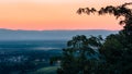 Sunset over the Vosges mountains Royalty Free Stock Photo