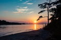 Sunset Over the Water at First Landing State Park