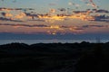 Sunset at Formby Beach i Royalty Free Stock Photo