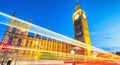 Sunset over Westminster Bridge and Big Ben, London Royalty Free Stock Photo