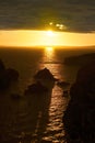 Sunset over the wild atlantic way Royalty Free Stock Photo