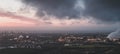 Sunset over Wilton Works, Middlesbrough from Eston Nab Royalty Free Stock Photo