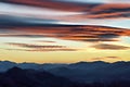 Sunset over Zagorje, Croatia