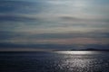 Sunset on Pacific ocean in Deception Pass, Royalty Free Stock Photo