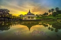 Pagoda the landmark of Singkep Island Indonesia