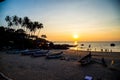 Sunset at Palolem Beach, Goa Royalty Free Stock Photo