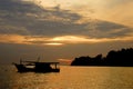 Sunset at Pangkor Island, Malaysia Royalty Free Stock Photo