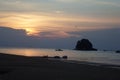 Sunset pangkor island Royalty Free Stock Photo