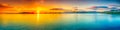 Sunset panorama Royalty Free Stock Photo