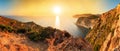 Sunset panorama Cape Keri Royalty Free Stock Photo