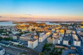 Sunset panorama of Finnish town Kuopio