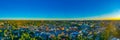 Sunset panorama of Finnish town Rauma