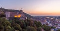 Sunset panorama of Heidelberg, Germany Royalty Free Stock Photo