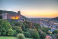 Sunset panorama of Heidelberg, Germany Royalty Free Stock Photo