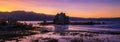 Sunset Panorama at Mono Lake, Lee Vining, California Royalty Free Stock Photo