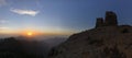 Sunset panorama of Roque Nublo