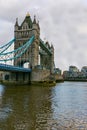 Sunset panorama of Tower Bridge in London in the late afternoon, England Royalty Free Stock Photo