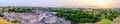 Sunset panoramic the ruins of ancient city of Bet Shean