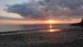 Sunset pantai pasir