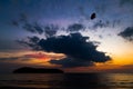 Sunset in Pantai Tengah beach, Langkawi