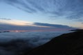 Sunset Paparoa national park New Zealand Royalty Free Stock Photo