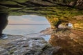 Sunset Paradise Point Sea Cave Royalty Free Stock Photo