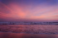 Sunset at parangtritis jogyakarta Royalty Free Stock Photo