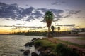 Sunset at Paranoa Lake Promenade - Brasilia, Distrito Federal, Brazil