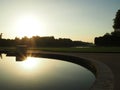 Sunset from a park in Versalles Royalty Free Stock Photo