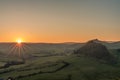 Sunset on Parkhouse Hill and Chrome Hill