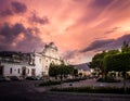 Sunset at Parque Central - Antigua, Guatemala