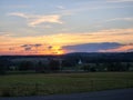 Sunset pasture mountain pennsylvania landscape church