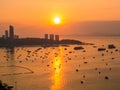 Sunset in Pattaya, Thailand Royalty Free Stock Photo