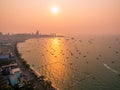 Sunset in Pattaya, Thailand Royalty Free Stock Photo