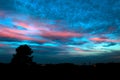 Sunset at Peketa Beach, Kaikoura, South Island of New Zealand