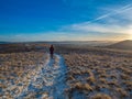 Late afternoon walk in the Pentlands Royalty Free Stock Photo