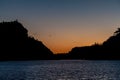 Sunset on Petrohue river, Chi